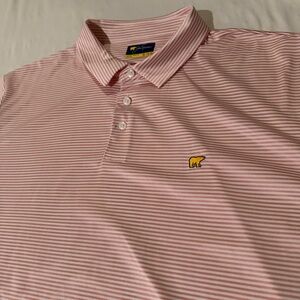 Jack Nicklaus Mens Pullover Short Sleeve Red Stripe Polo Shirt 2XL XXL